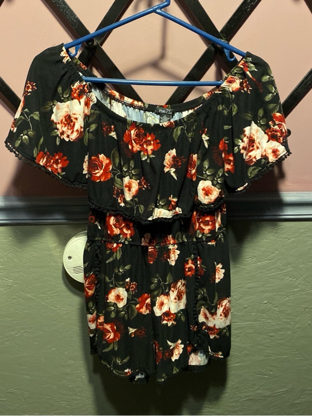 Rue 21 Floral Shorts Romper